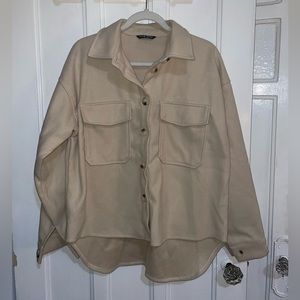 Beige/Tan oversized jacket